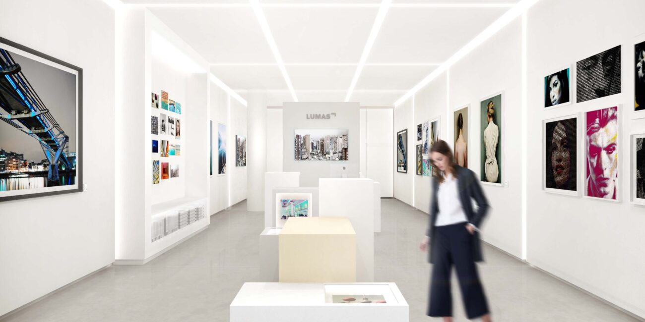 Gallery Interior Design Concept für Lumas